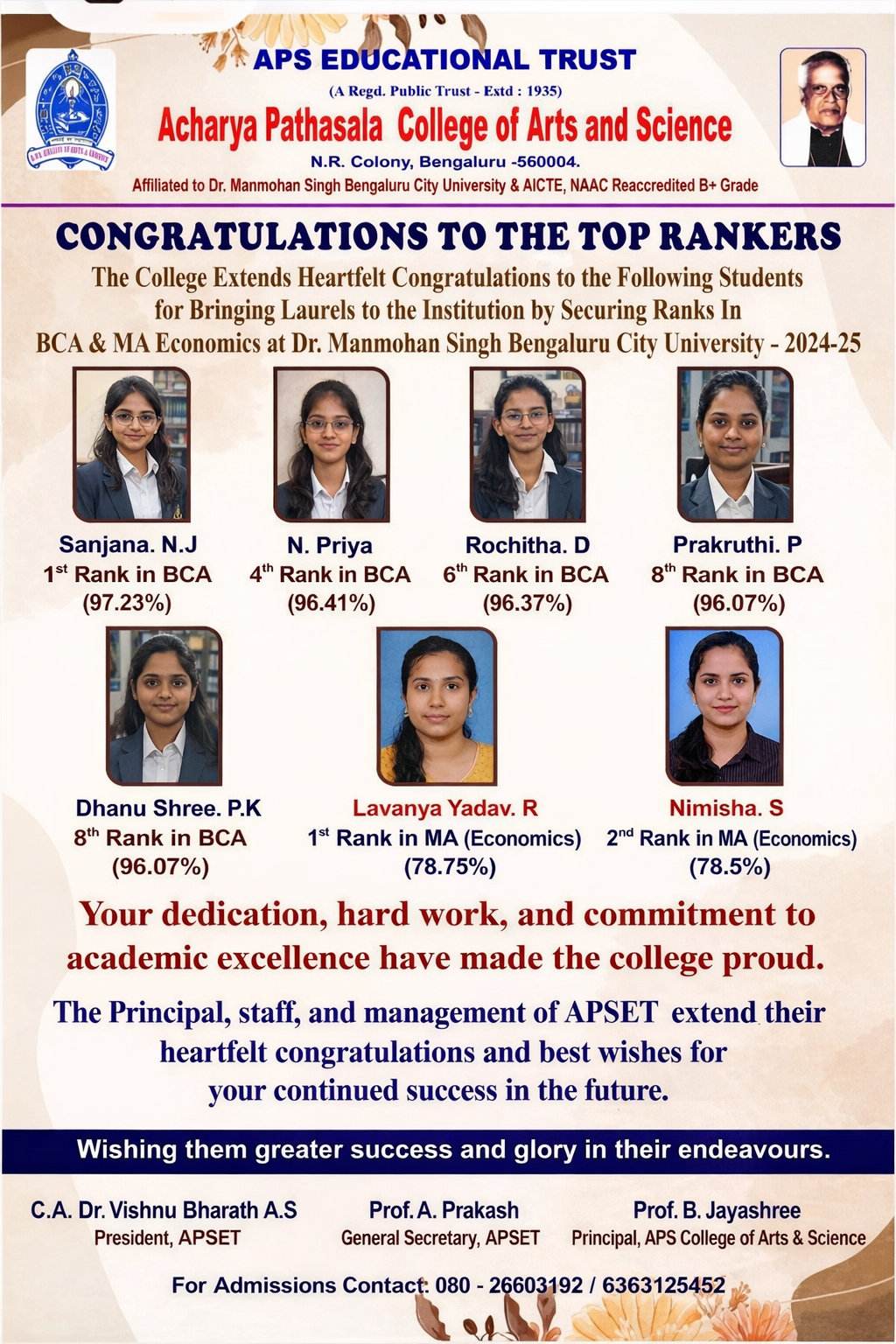 Official Congratulations Poster